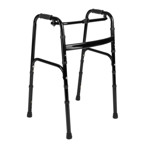 New Περιπατητήρας Πτυσσόμενος Σπαστός με Βοήθημα Βάδισης 2 λειτουργειών Black 